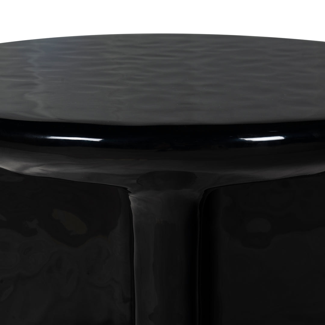 American Home Furniture Safavieh Couture Tressarose Round High Gloss Finish Coffee Table