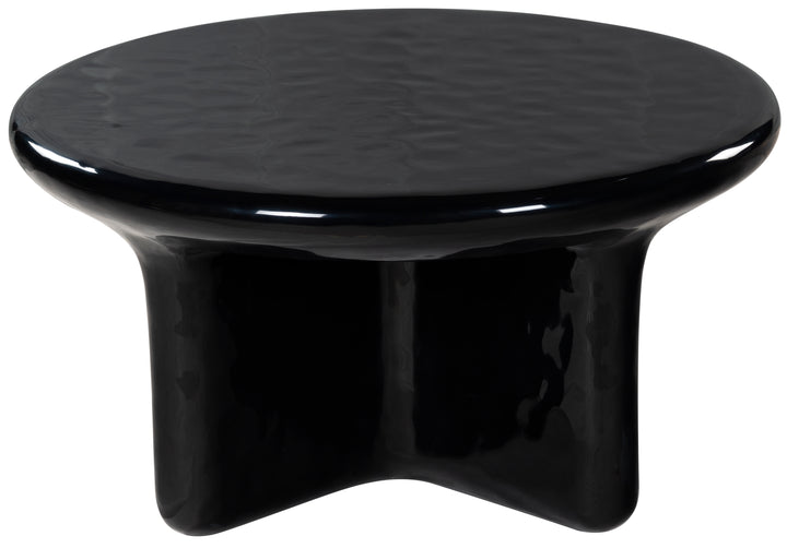 American Home Furniture Safavieh Couture Tressarose Round High Gloss Finish Coffee Table