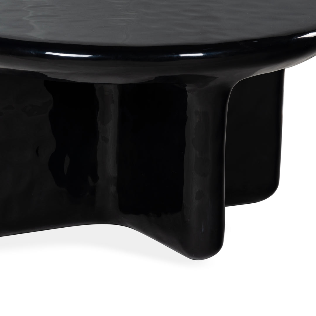 American Home Furniture Safavieh Couture Tressarose Round High Gloss Finish Coffee Table