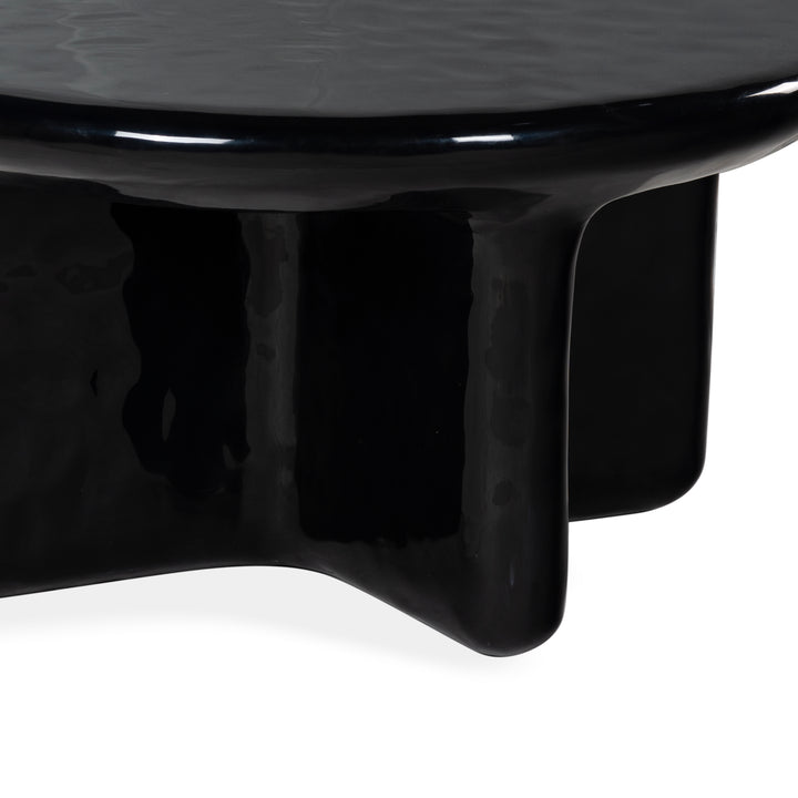 American Home Furniture Safavieh Couture Tressarose Round High Gloss Finish Coffee Table