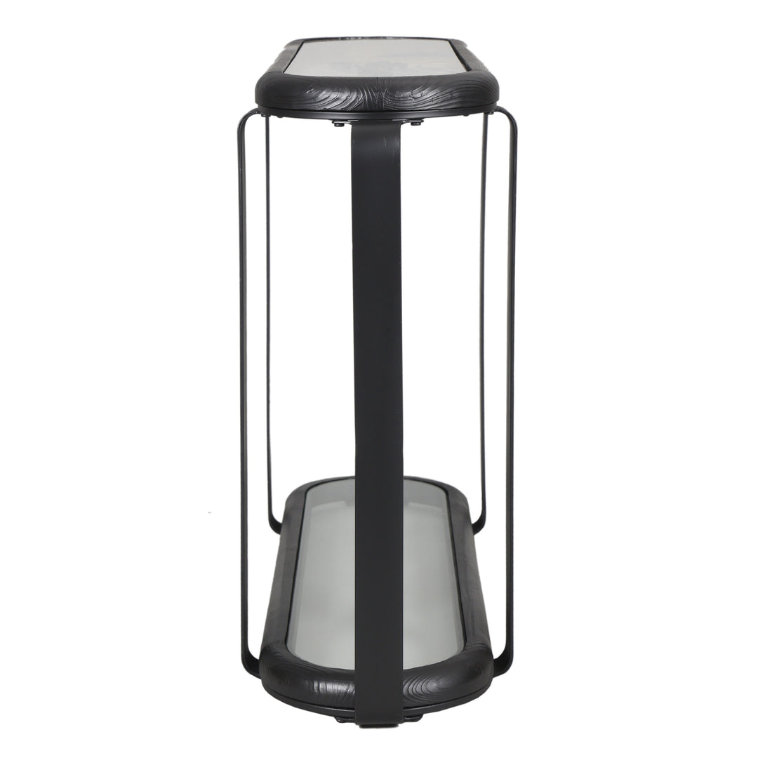 American Home Furniture Safavieh Couture Tyrese Metal And Glass Console Table