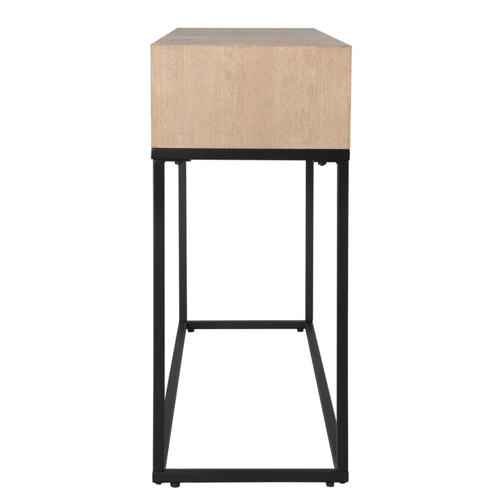 52"W x 14.6"D x 31.9"H / Natural/Black