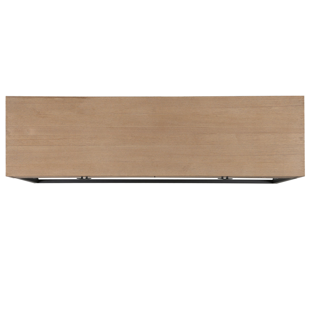 52"W x 14.6"D x 31.9"H / Natural/Black