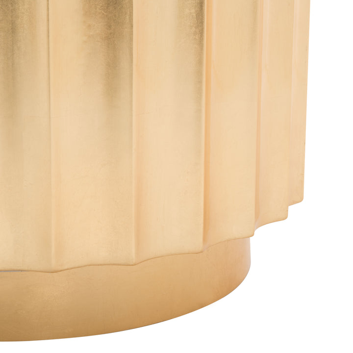 American Home Furniture Safavieh Couture Laelia 47" Gold Dining Table