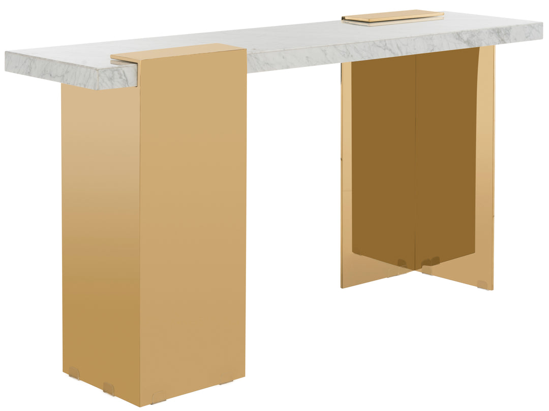 American Home Furniture Safavieh Couture Mycha Marble Console Table