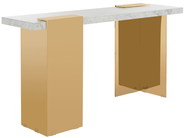 American Home Furniture Safavieh Couture Mycha Marble Console Table
