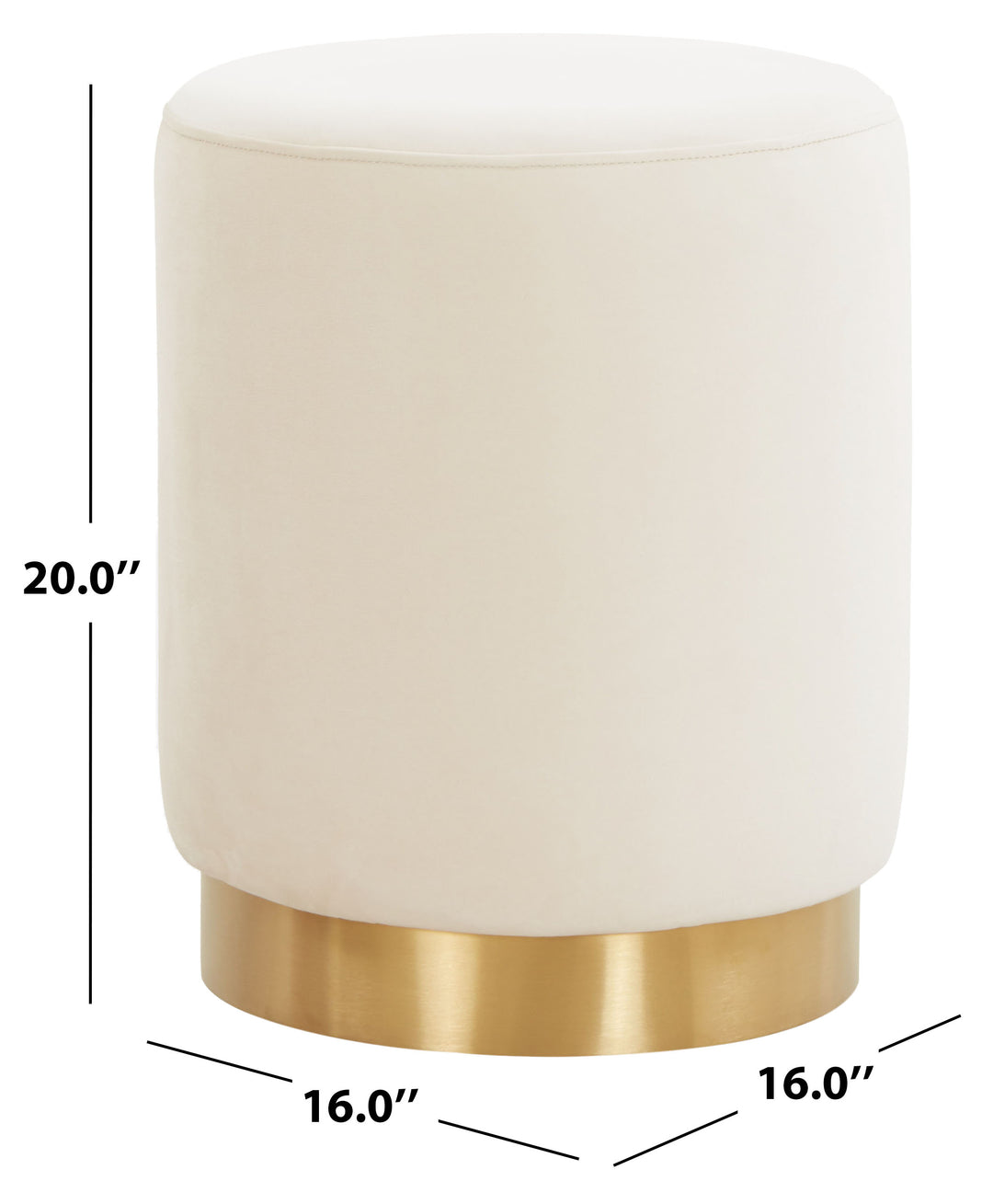 Cream / Brass