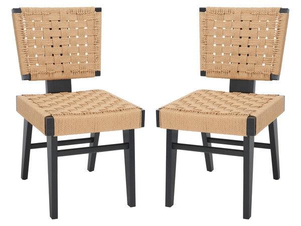 Safavieh Couture Susanne Woven Dining Chair (Set Of 2) DINING CHAIRS