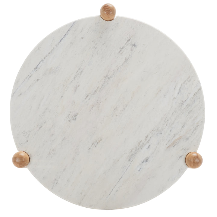 30"W x 30"D x 18"H / Natural/White