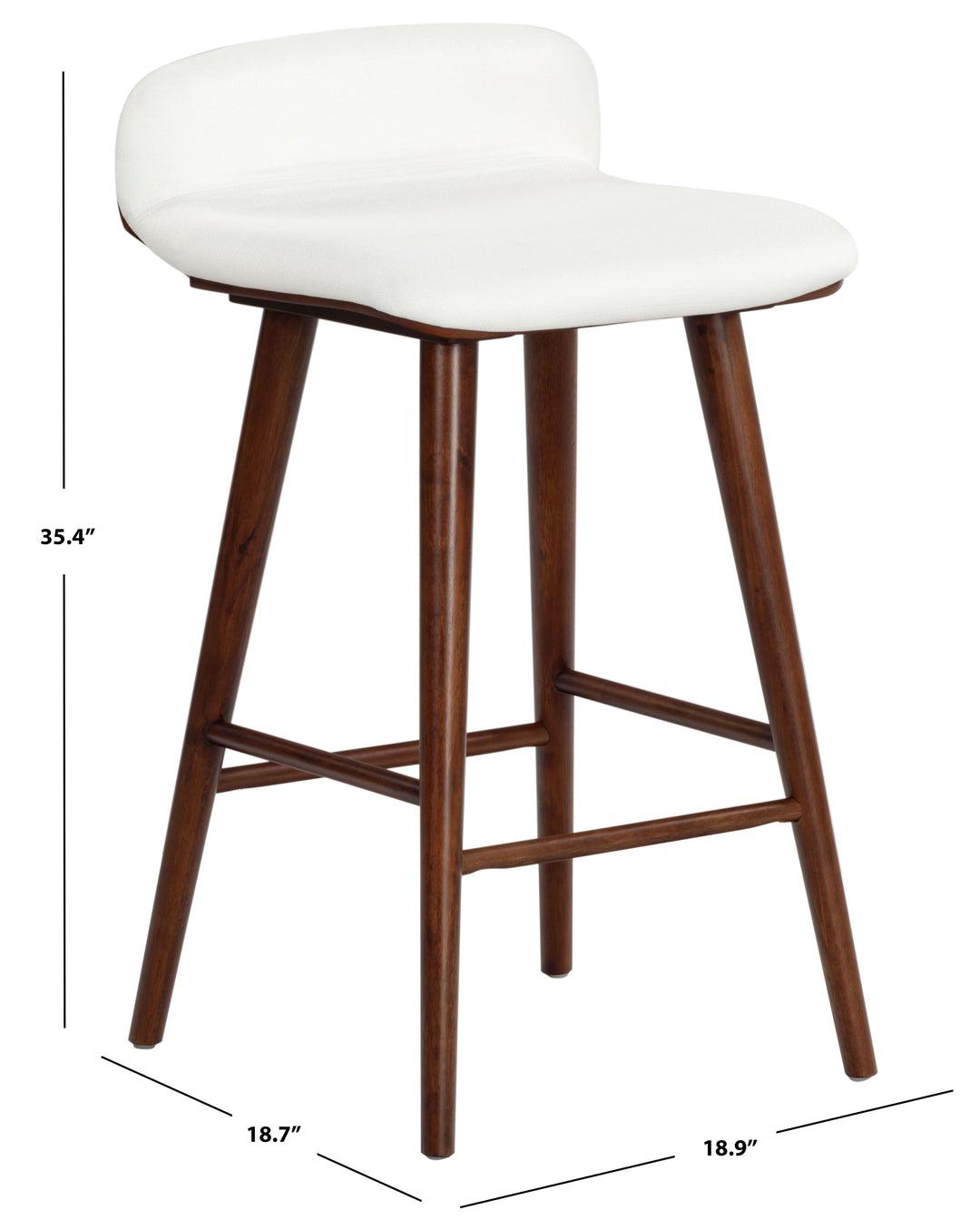 American Home Furniture | Safavieh Couture - Tazmyn Linen Barstool