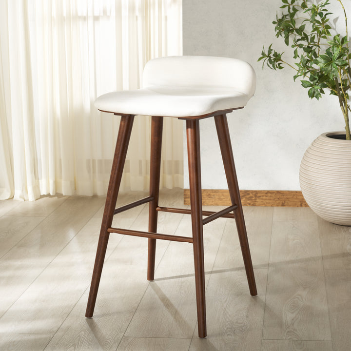 American Home Furniture | Safavieh Couture - Tazmyn Linen Barstool