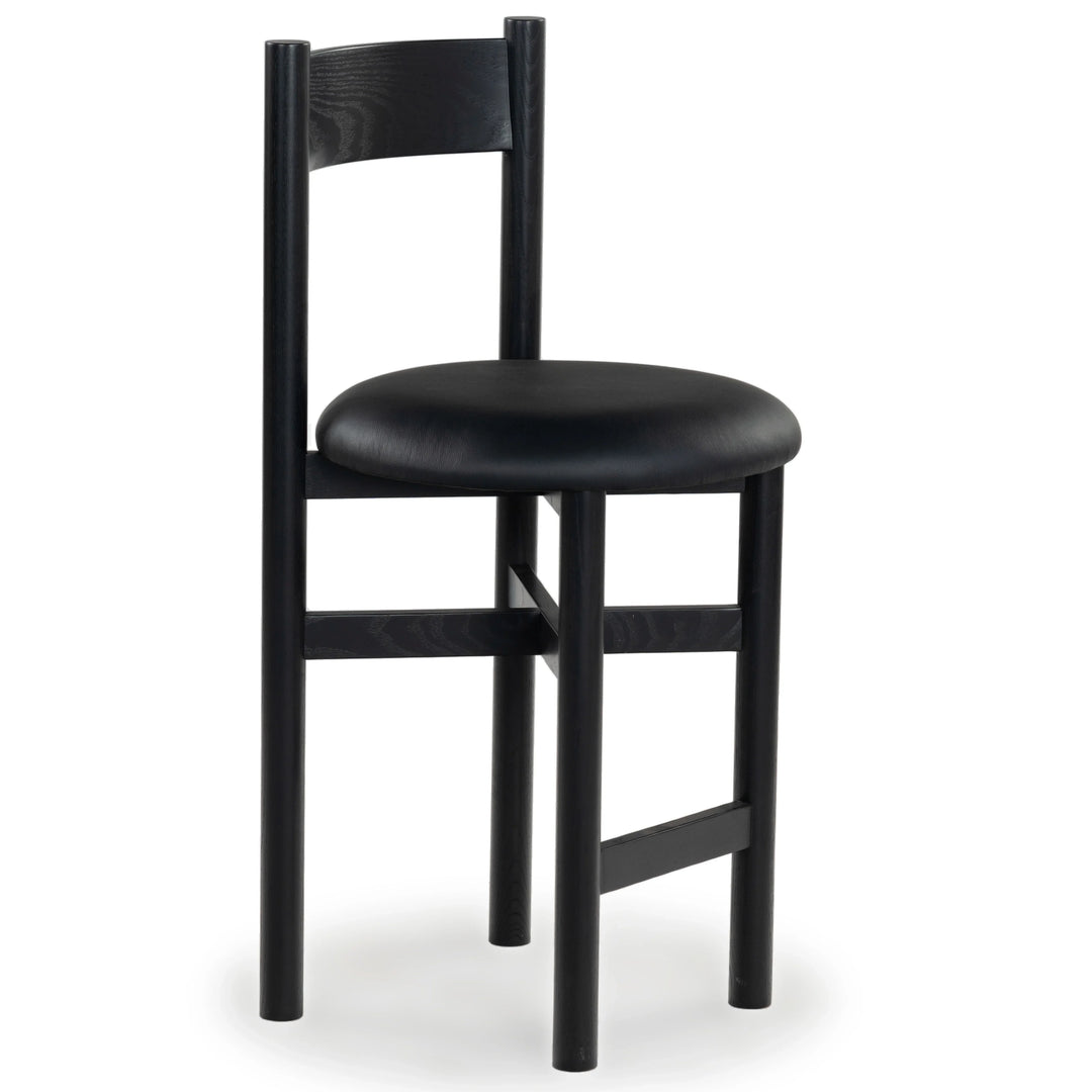 Tayla Leather Counter Stool - AmericanHomeFurniture