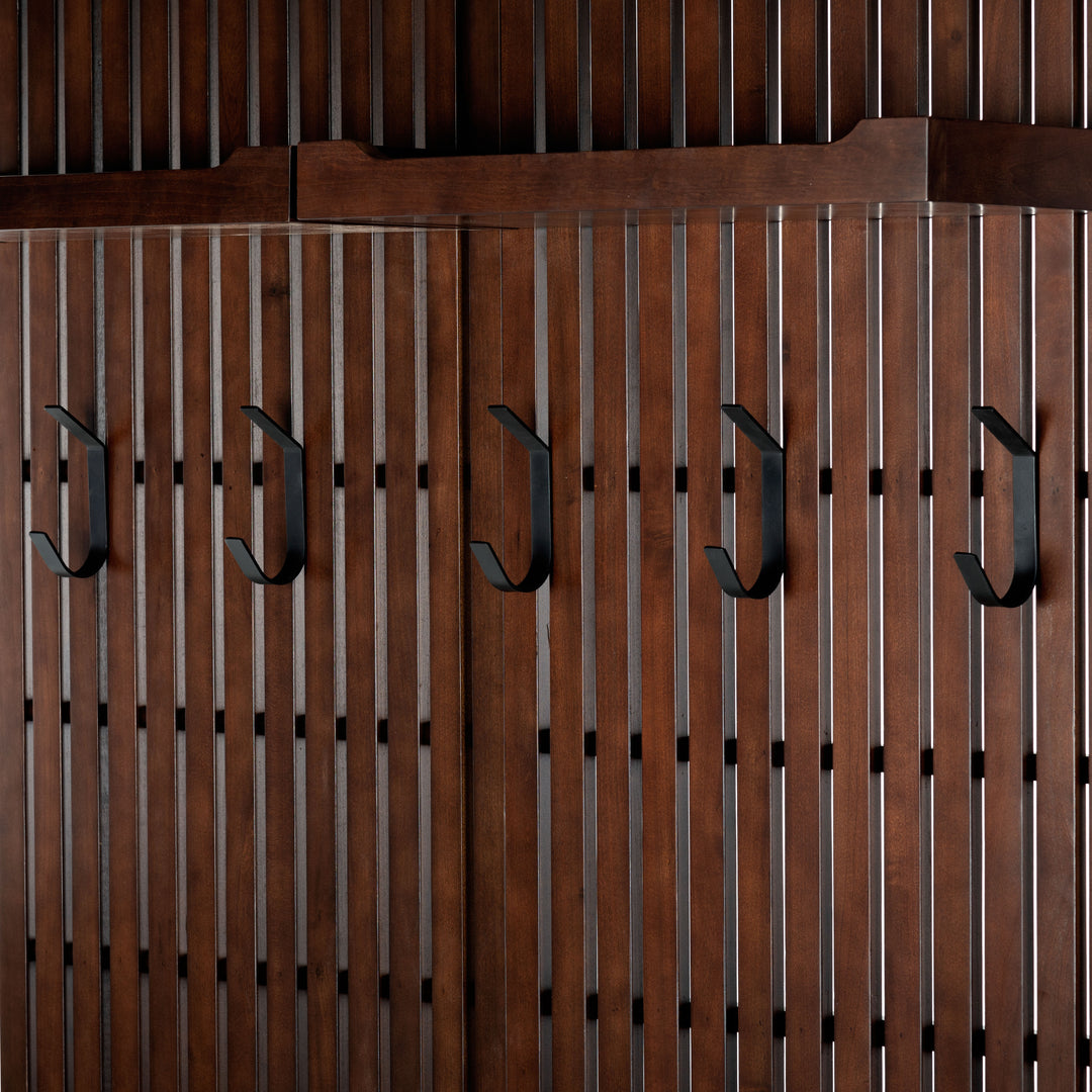 American Home Furniture Safavieh Couture Petrabella Wood Hall Tree With Bench