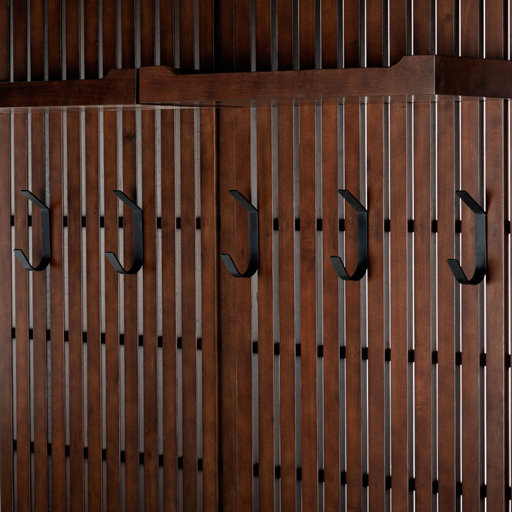 American Home Furniture Safavieh Couture Petrabella Wood Hall Tree With Bench