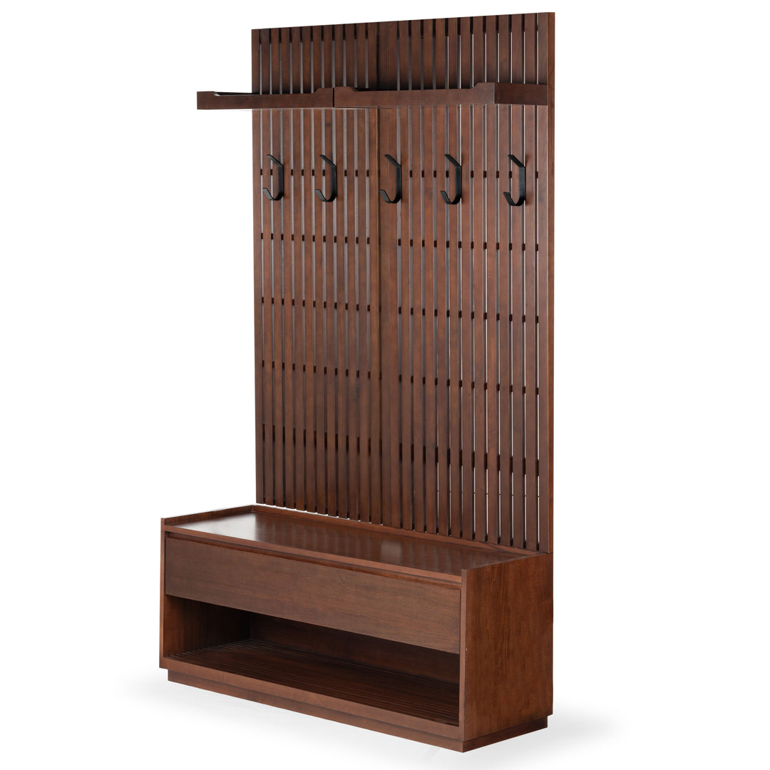 American Home Furniture Safavieh Couture Petrabella Wood Hall Tree With Bench