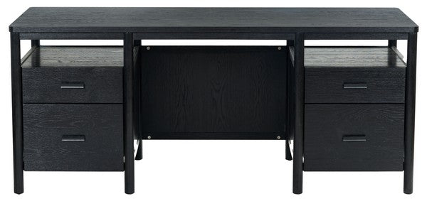 Jaylessa Wood 4 Drawer Desk