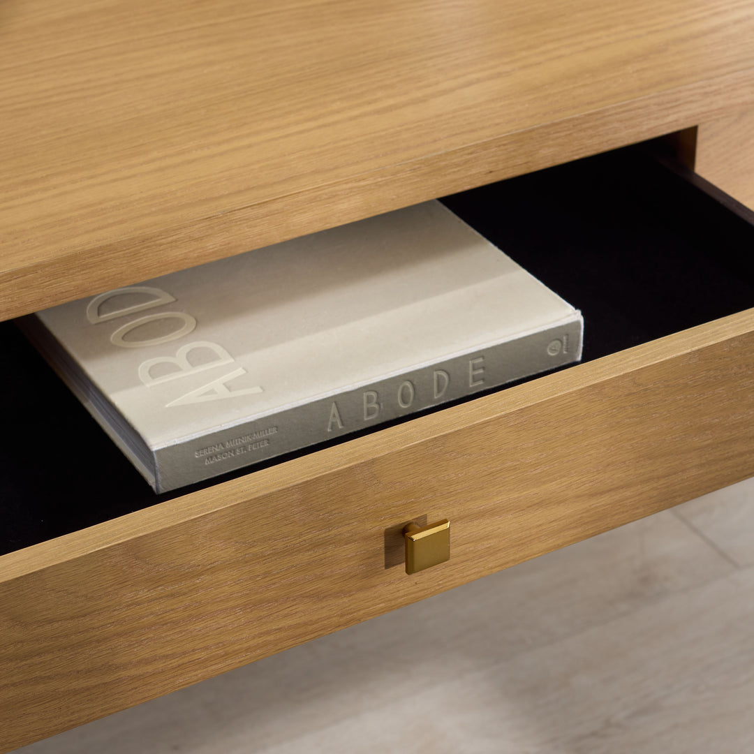 American Home Furniture Safavieh Couture Makala 5 Drawer Wood Desk