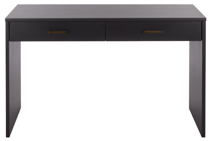 48"W x 24"D x 30"H / Black/Brass
