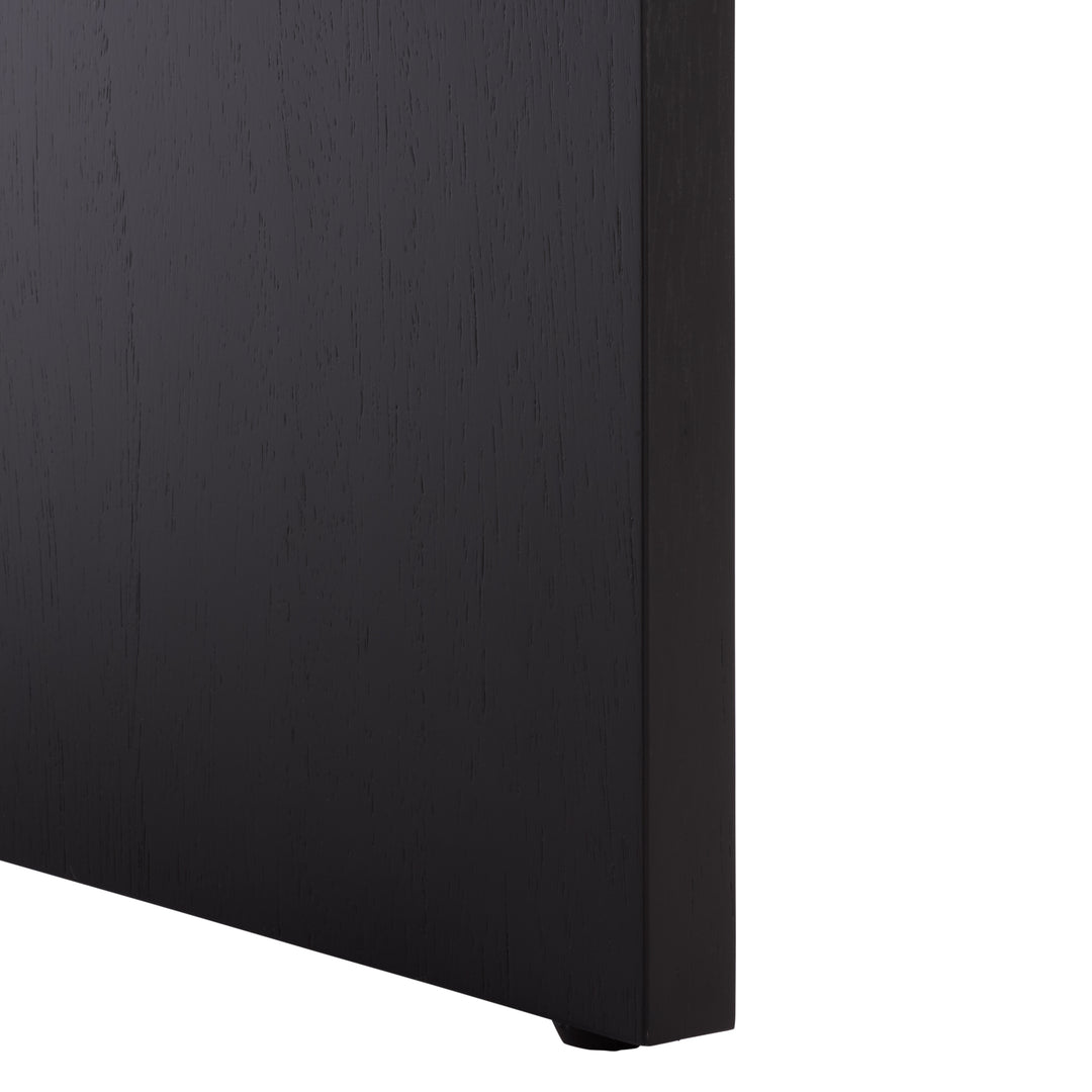 48"W x 24"D x 30"H / Black/Brass