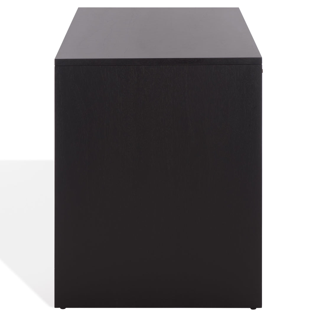 48"W x 24"D x 30"H / Black/Brass