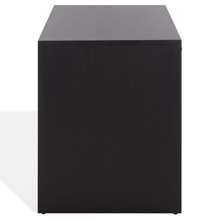 48"W x 24"D x 30"H / Black/Brass