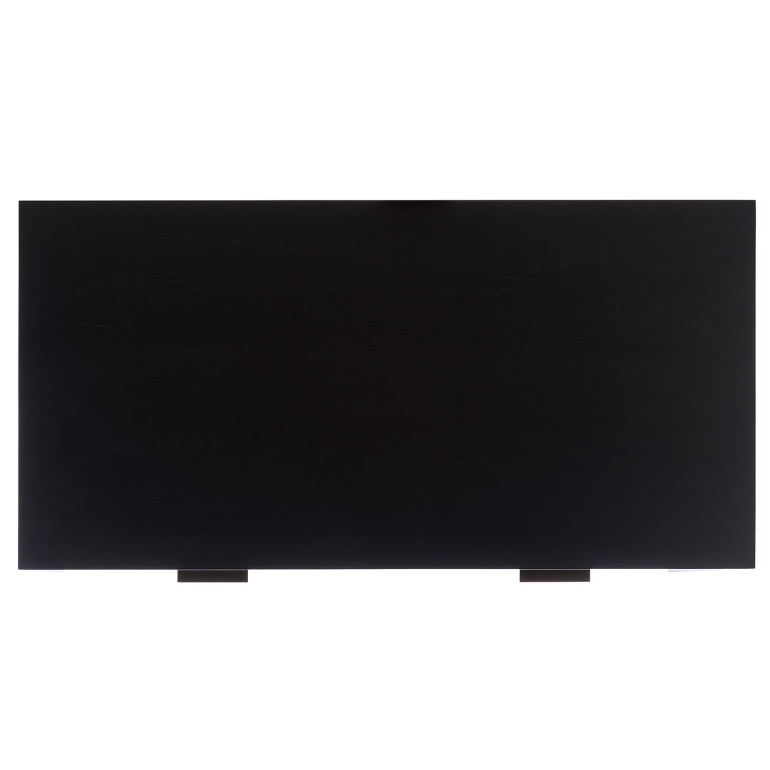 48"W x 24"D x 30"H / Black/Brass