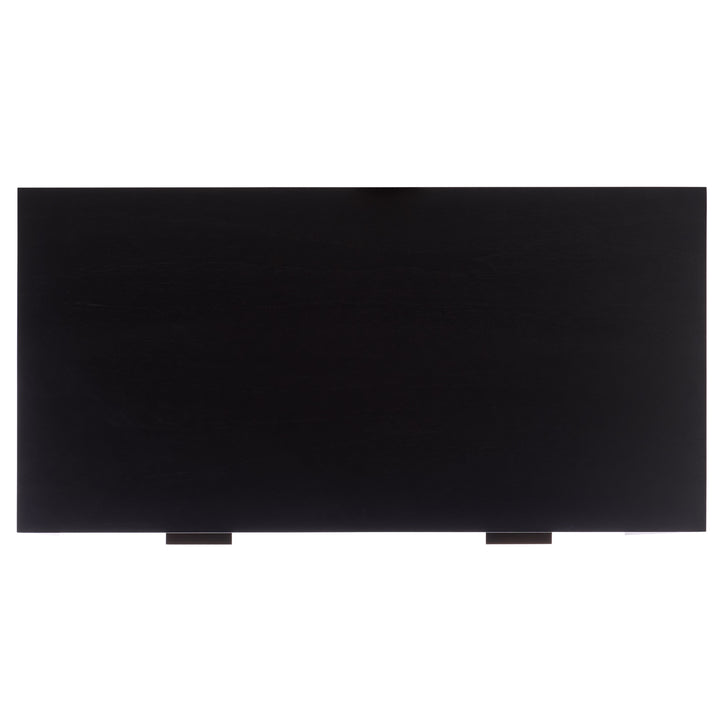 48"W x 24"D x 30"H / Black/Brass