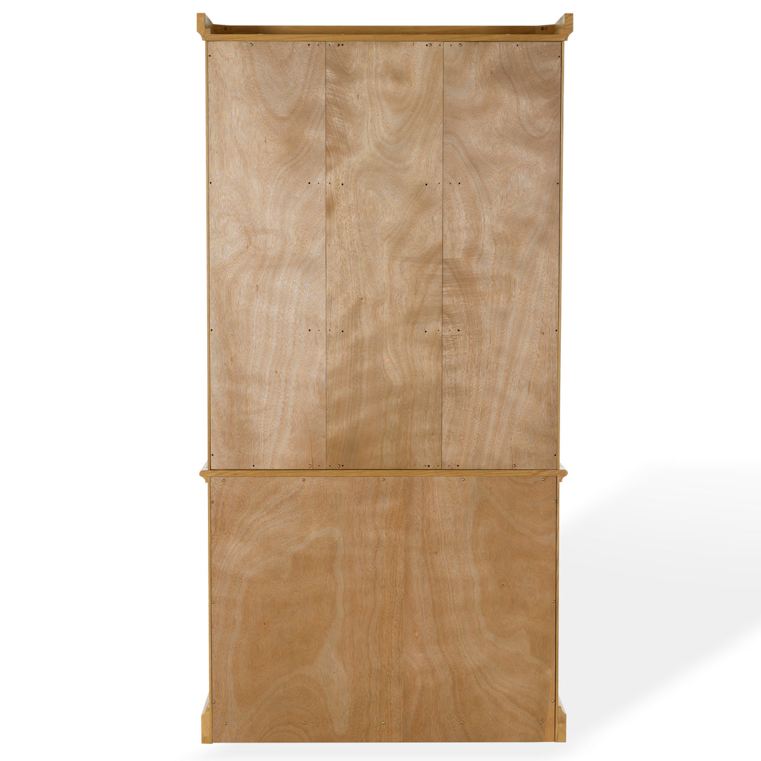 40"W x 21.1"D x 79"H / Natural/Black