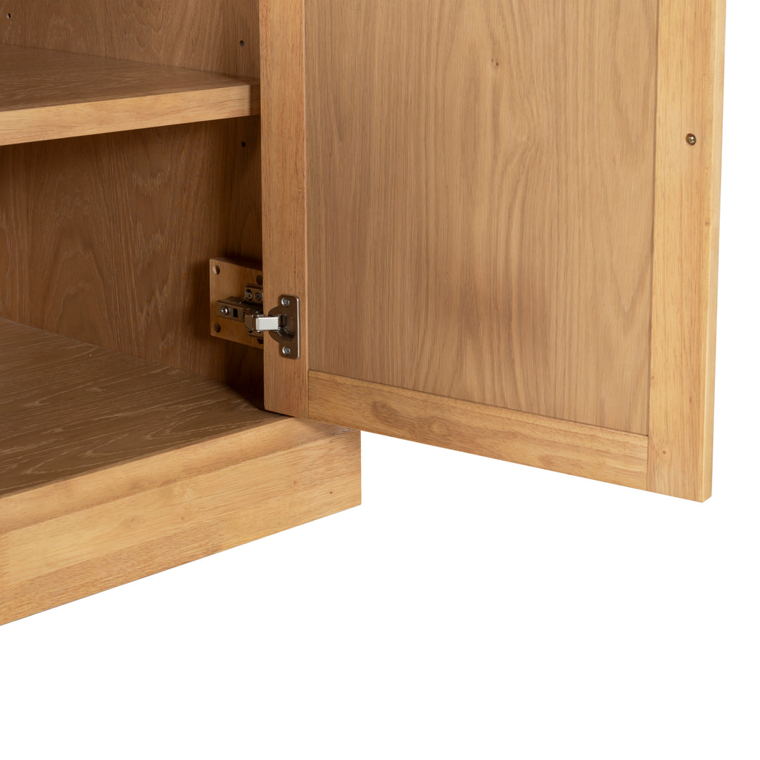 40"W x 21.1"D x 79"H / Natural/Black