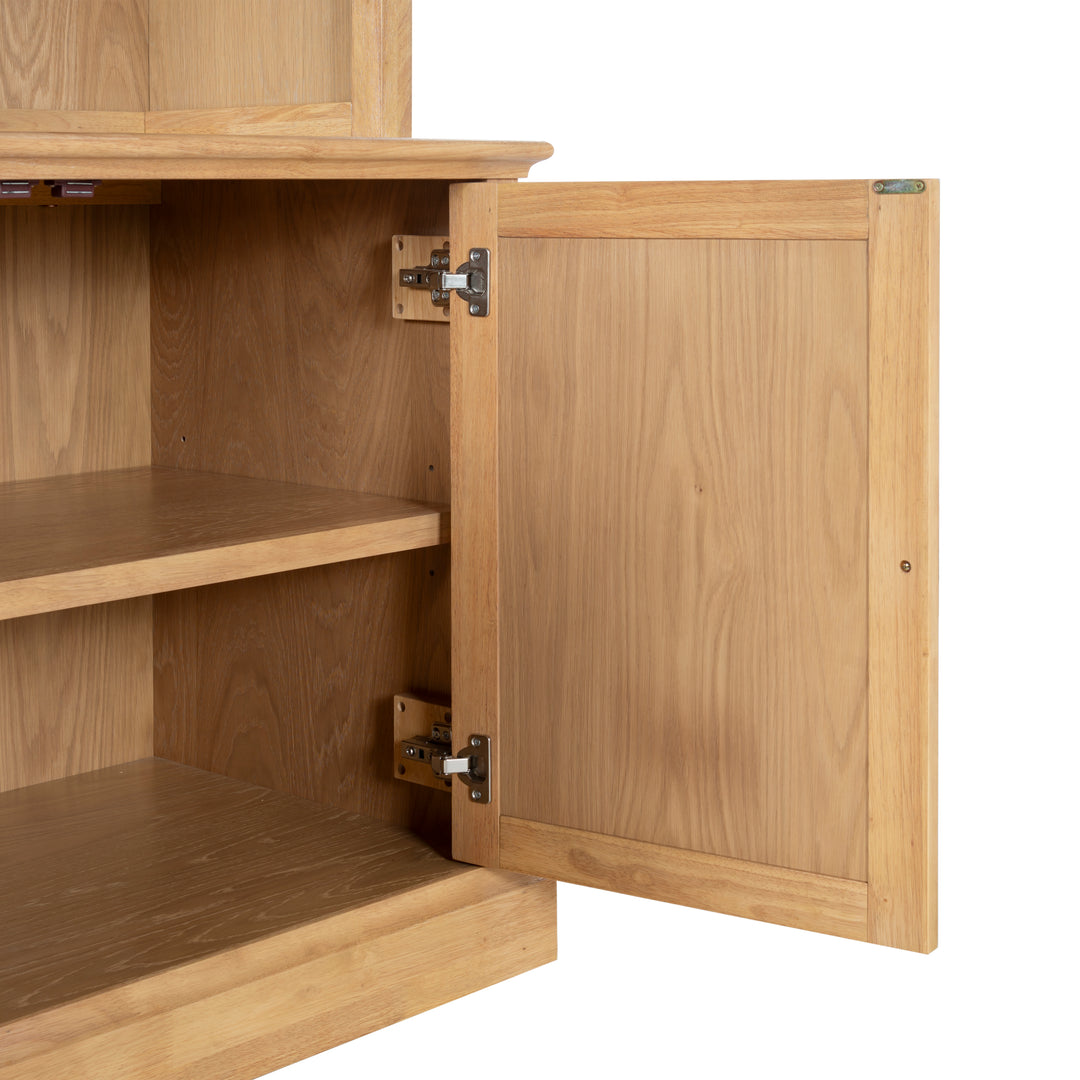 40"W x 21.1"D x 79"H / Natural/Black