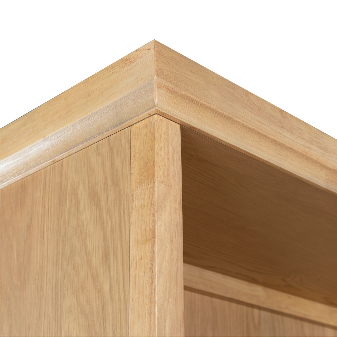 40"W x 21.1"D x 79"H / Natural/Black