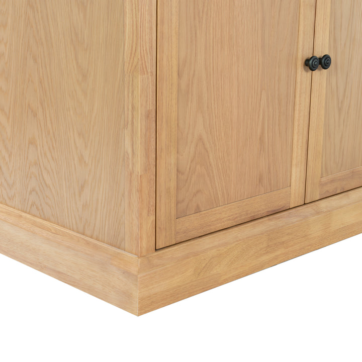 40"W x 21.1"D x 79"H / Natural/Black