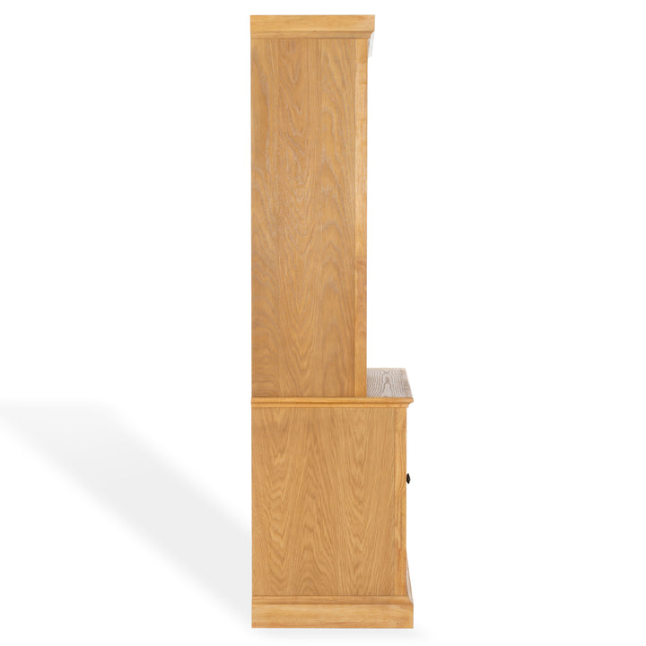 40"W x 21.1"D x 79"H / Natural/Black