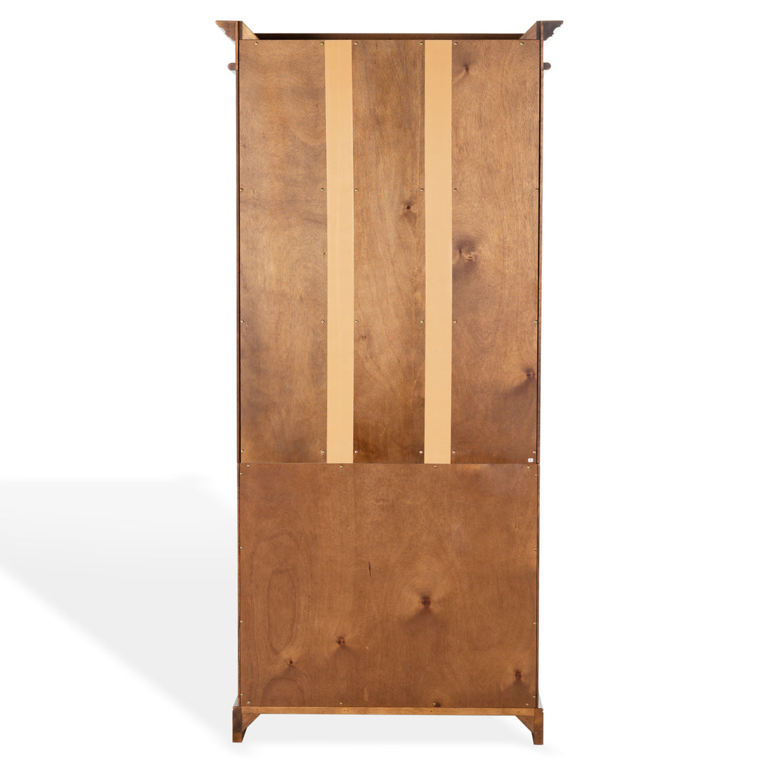 36"W x 17"D x 76"H / Walnut/Brass