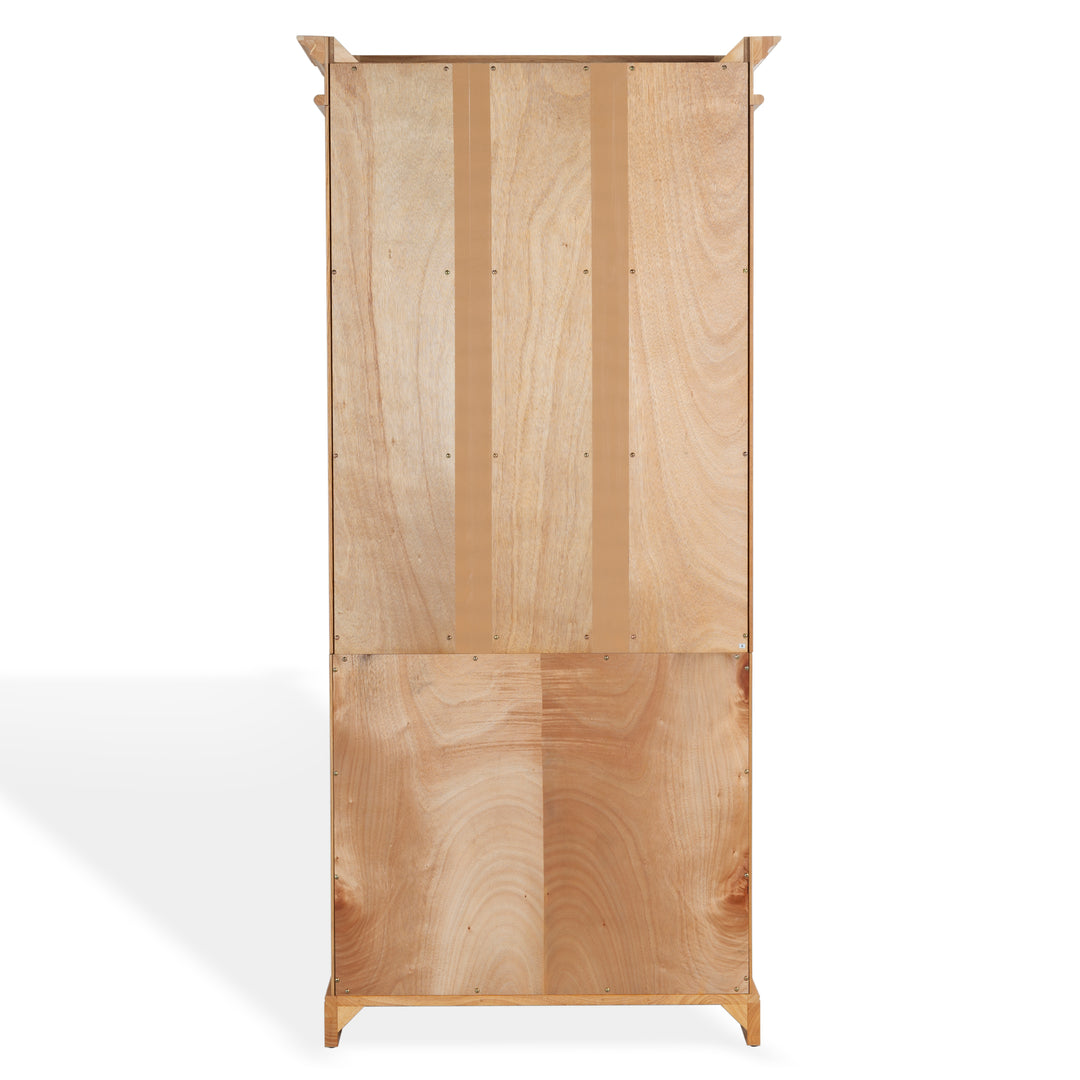 36"W x 17"D x 76"H / Natural/Black