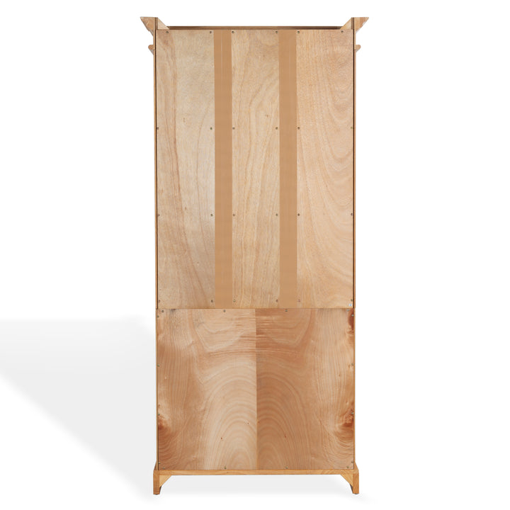 36"W x 17"D x 76"H / Natural/Black