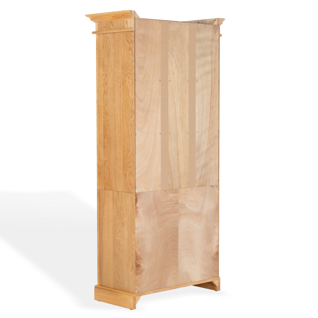 36"W x 17"D x 76"H / Natural/Black