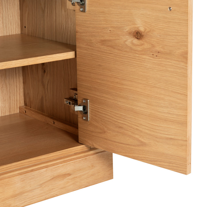 36"W x 17"D x 76"H / Natural/Black