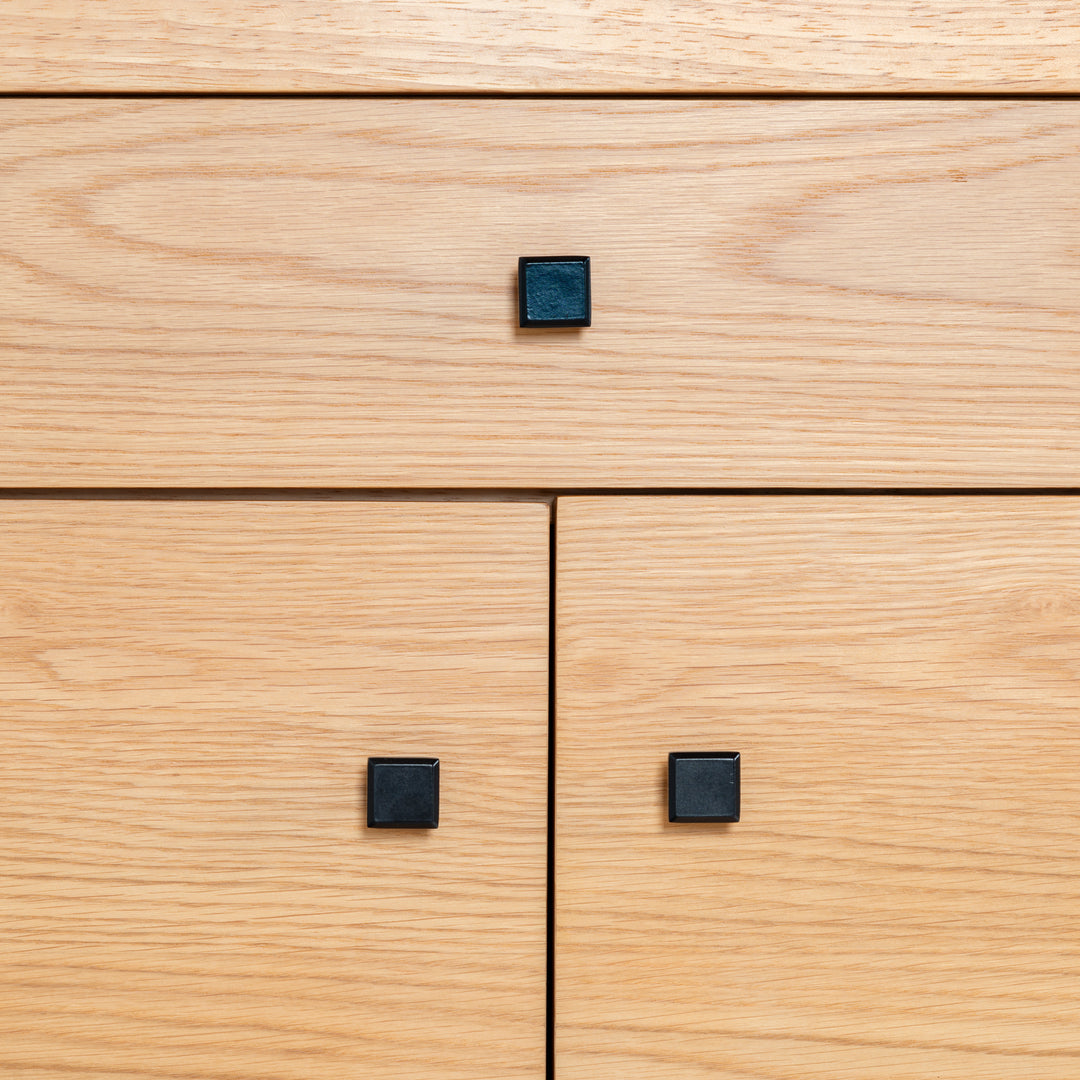 36"W x 17"D x 76"H / Natural/Black