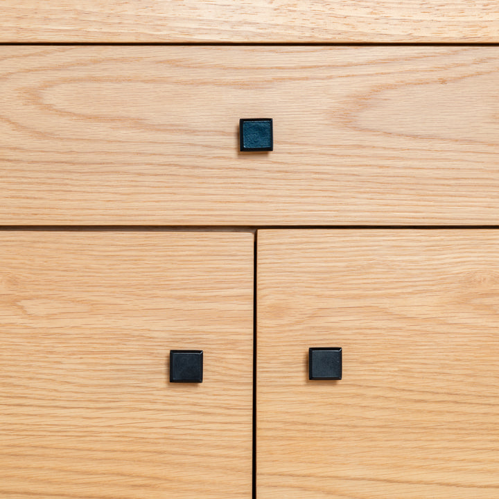 36"W x 17"D x 76"H / Natural/Black