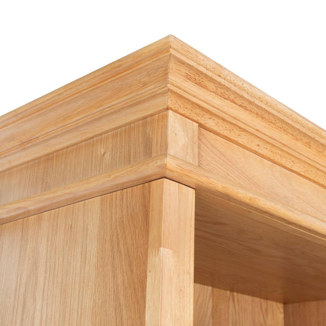 36"W x 17"D x 76"H / Natural/Black