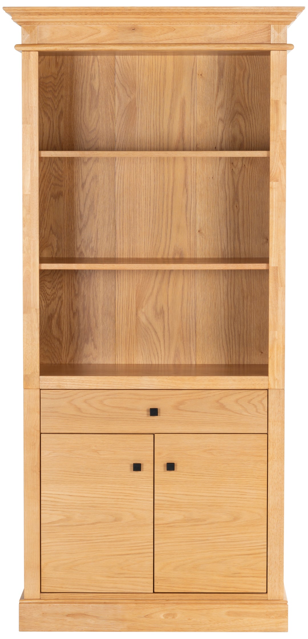 36"W x 17"D x 76"H / Natural/Black