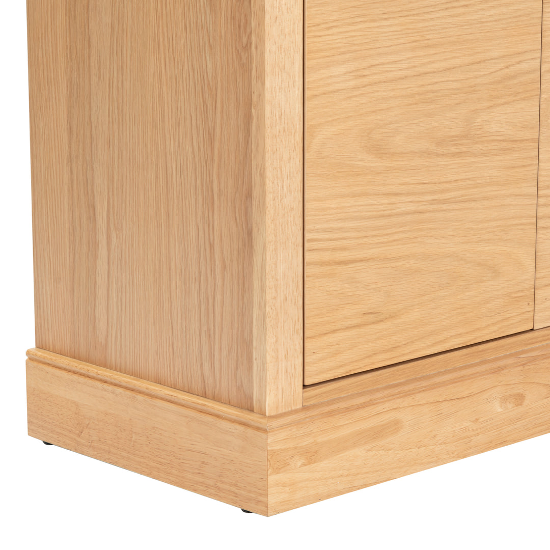 36"W x 17"D x 76"H / Natural/Black