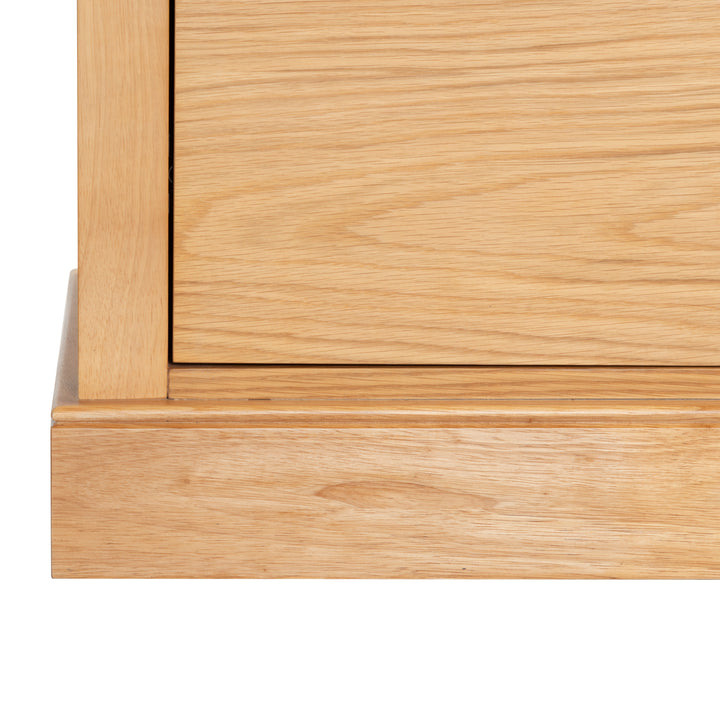 36"W x 17"D x 76"H / Natural/Black