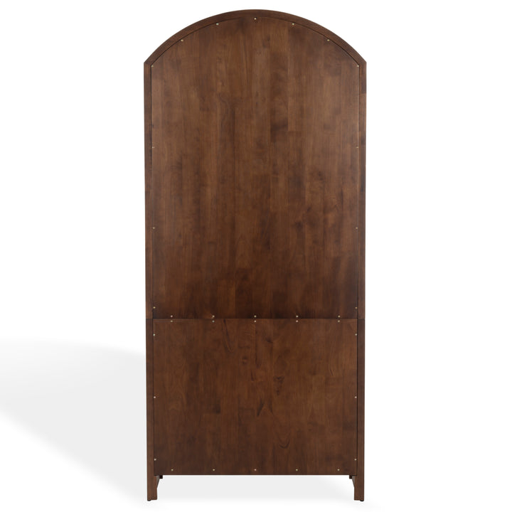 34.1"W x 15"D x 76"H / Walnut/Brass