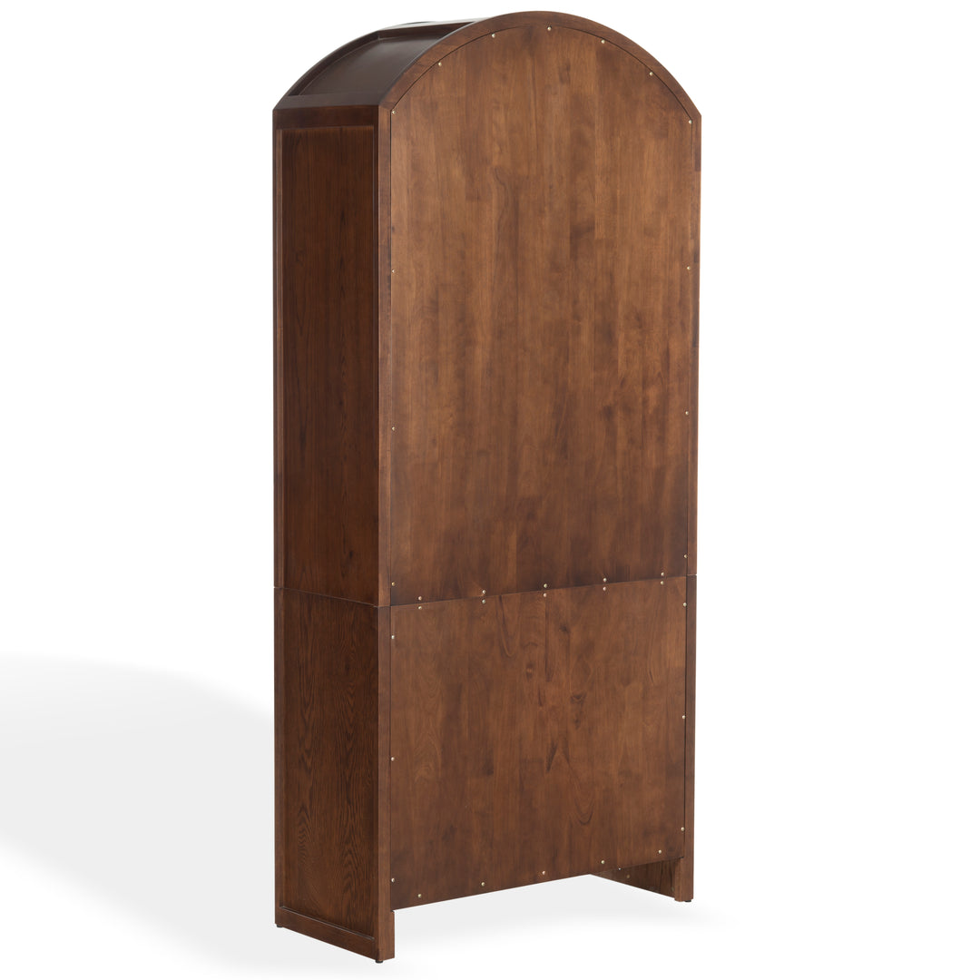 34.1"W x 15"D x 76"H / Walnut/Brass