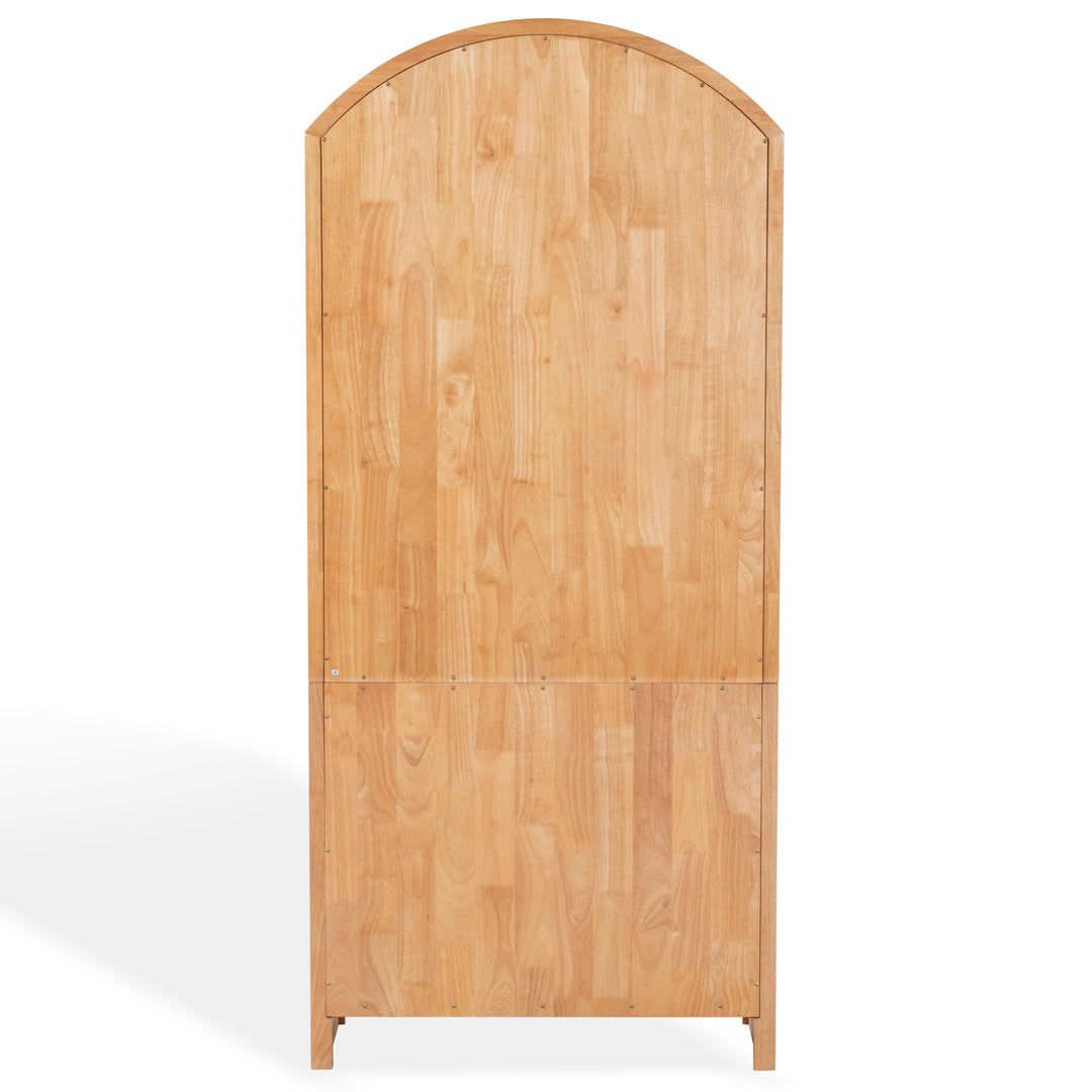 34.1"W x 15"D x 76"H / Natural/Black