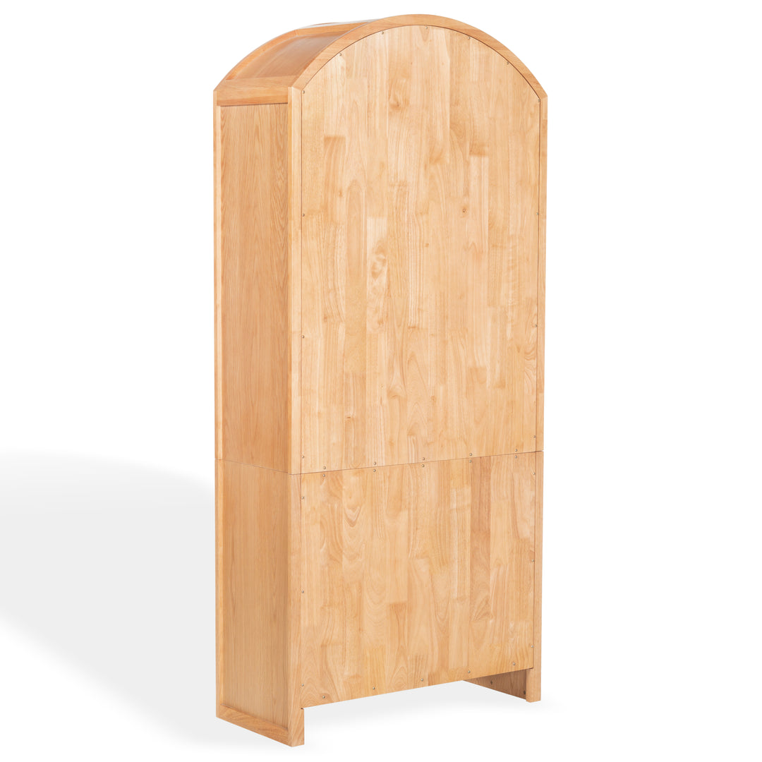 34.1"W x 15"D x 76"H / Natural/Black