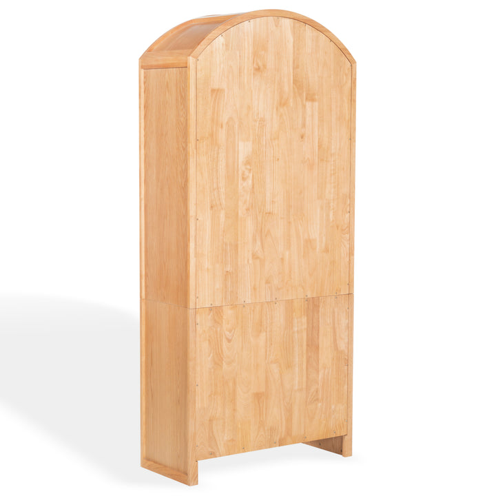 34.1"W x 15"D x 76"H / Natural/Black