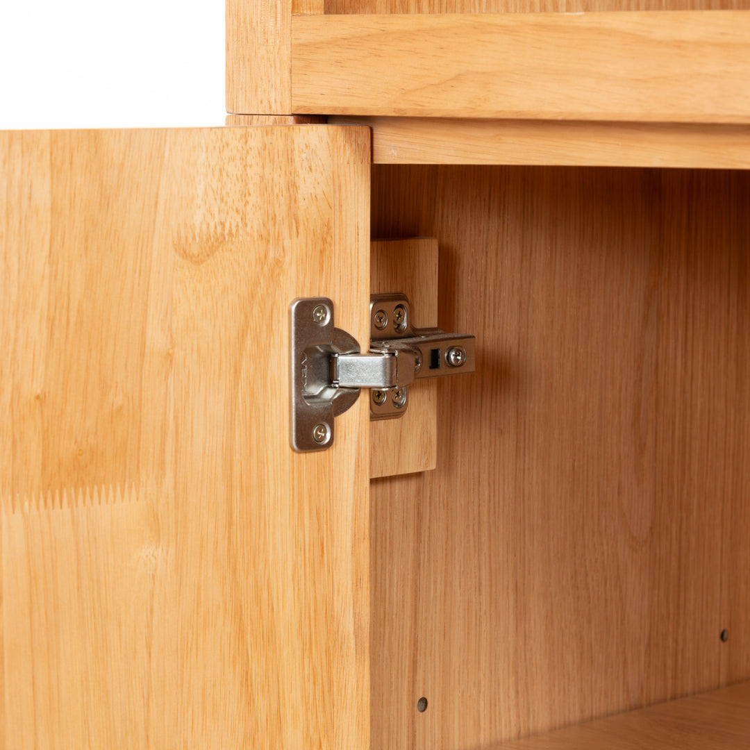 34.1"W x 15"D x 76"H / Natural/Black